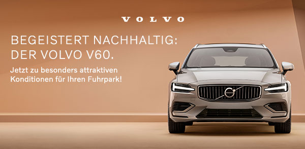Begeistert nachhaltig: der Volvo V60.